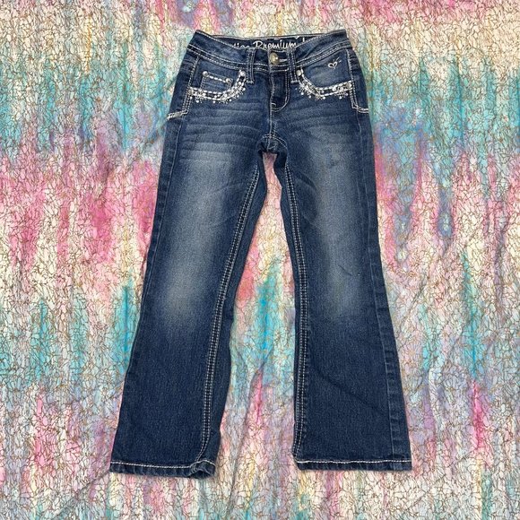 Justice Simply Low Bootcut Girls Jeans Size 6R - Picture 12 of 12